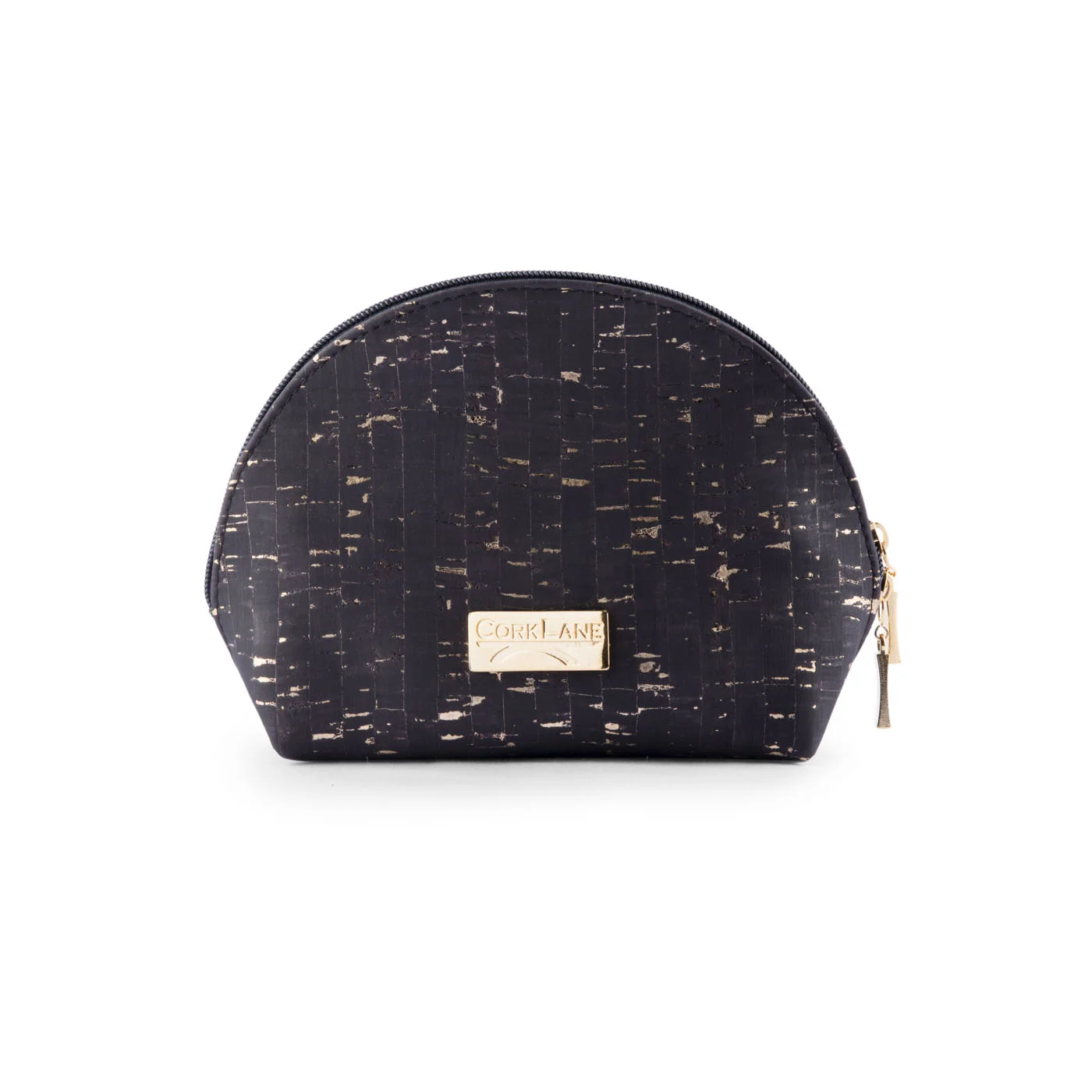 Sparkle cosmetic bag black with gold