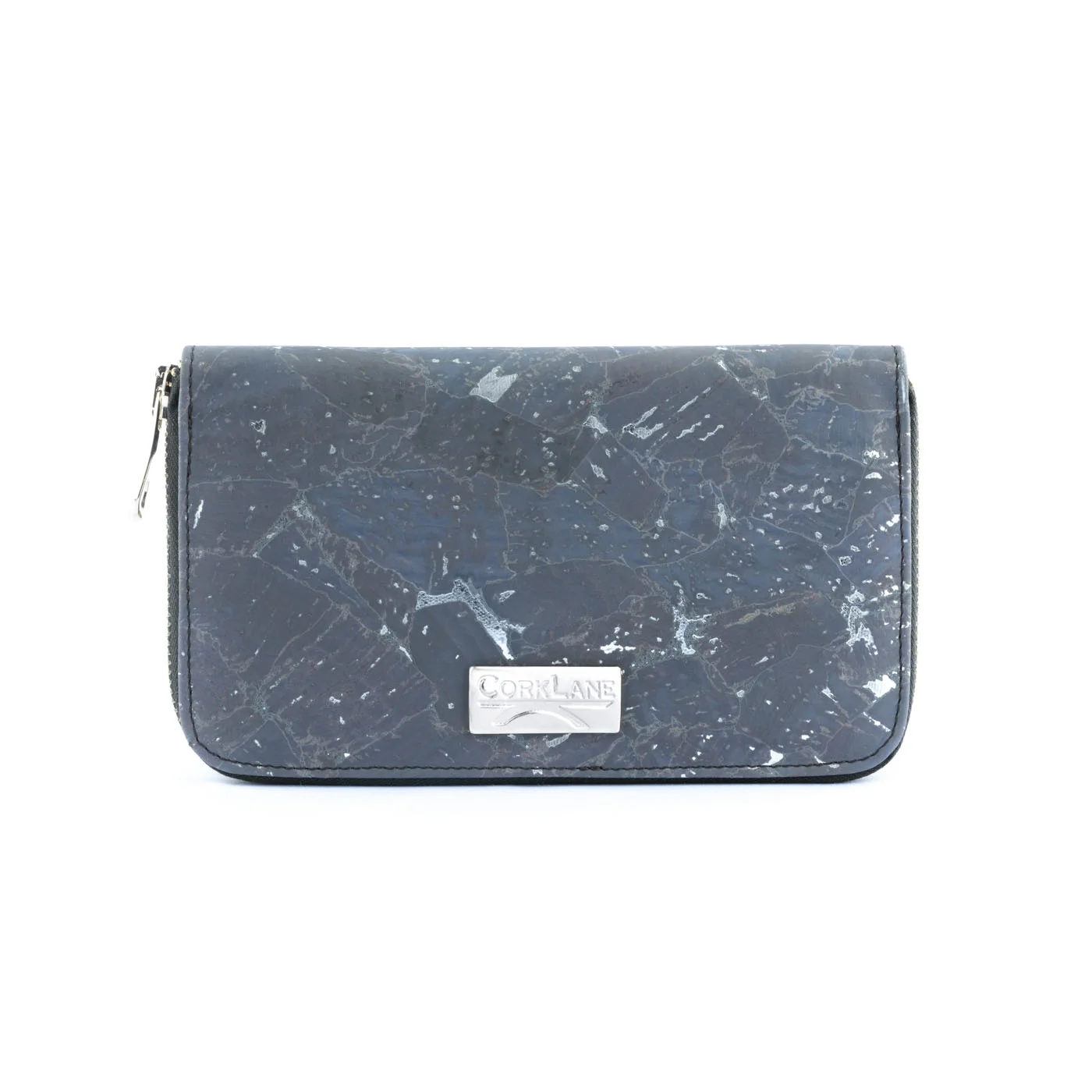 Glossy Marble Purse Charcoal grey